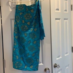 Beautiful Lilly Pulitzer blue yellow flower dress
